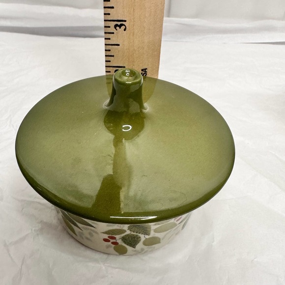 Figgjo Flint Mini Cream and Sugar Set Brazil Pattern Silk Screen MCM - Picture 9 of 16